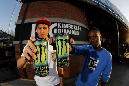 Monster Energy being enjoyes at the Kumba Plaza SkatePark