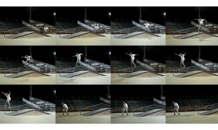 Shuaib Philander with a Nollie showing his skateboarding skill