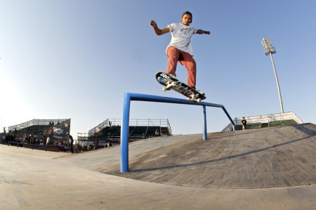 Skateboarding at its best with Ryan pulling a frontside 50