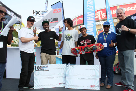 Boogaloos Grand Slam Skateboarding contest podium