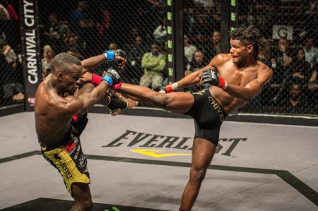 Demarte Pena retails his EFC Africa Featherweight belt