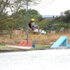 Justin Mitri taking the win in the pro men Wakeboarding division