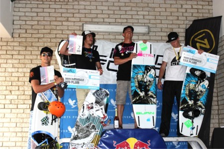 The Open Men Wakeboarding Podium