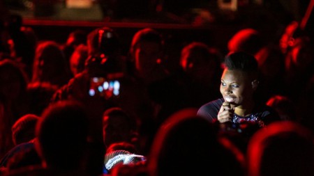 Skin from Skunk Anansie joing the crowds at Rocking the Daisies