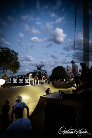 The perfect setting for the DC Halloween Skateboarding Jam