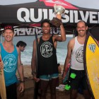 The podium from the off The Lip Mo Retro Surfing Jam