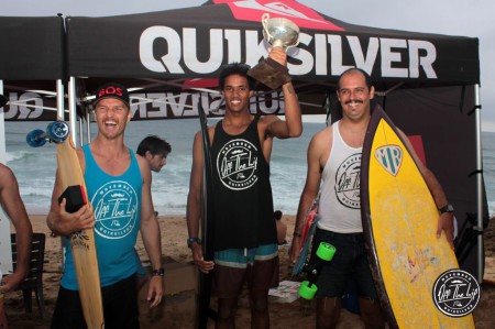 The podium from the off The Lip Mo Retro Surfing Jam