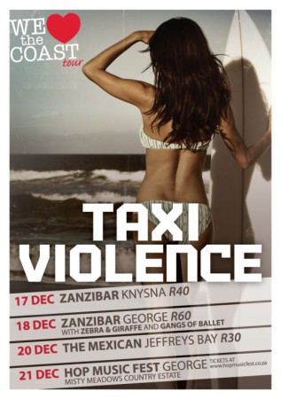 Taxi Violence will be bringing their rocking South African music to fans during their tour