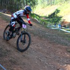 Manon Carpenter wins the Elite Women division at the DH Mountain Bike World Cup