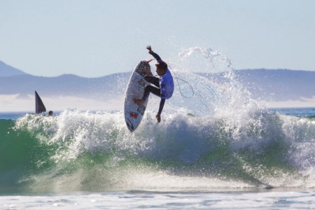 Koby Oberholzer had to settle for 2nd at the RVCA Junior Surfing Challenge