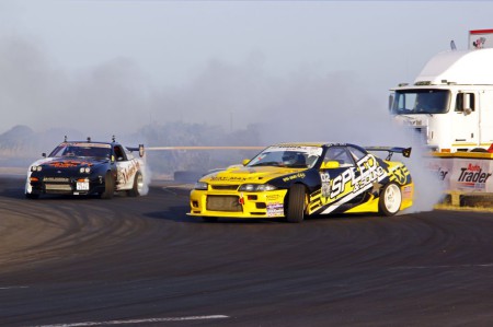 Drifting battle at the infamous Dezzi Raceway