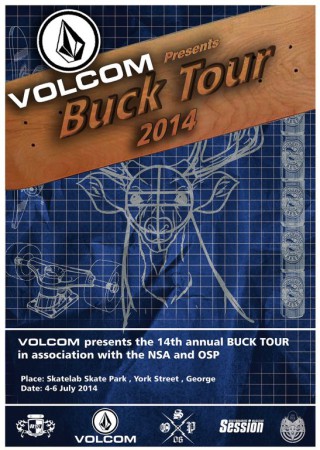 The annual Buck Tour skateboarding contest heads to George in 2014