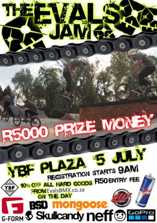 Cathc the best BMX riders competing at The Evals Jam