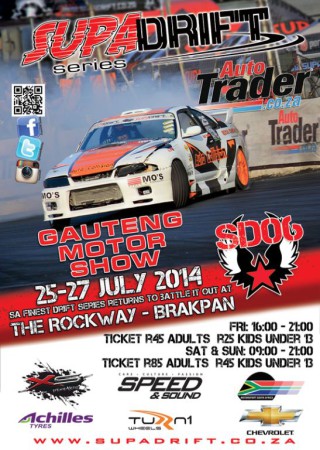 Round 6 of the SA dirfting championship Supadrift Series hits the gauteng Motor Show