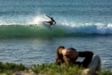 Max Armstrong surfing his way to victory
