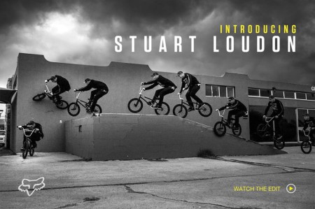 Stuart Loudon has just dropped his welcom to the team BMX video for Fox BMX