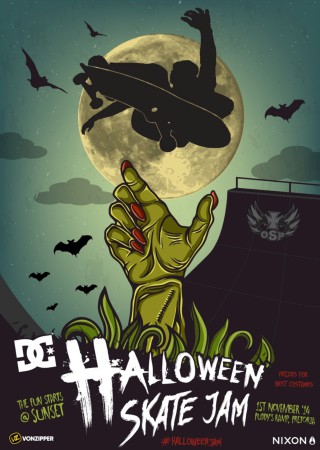 Catch the skateboarding action at the 2014 Halloween Jam