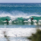 Surfing action from the Off the Lip Movember Surf Jam