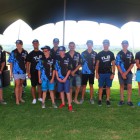 The motocross riders in the 2015 TLB Monster Energy Yamah team
