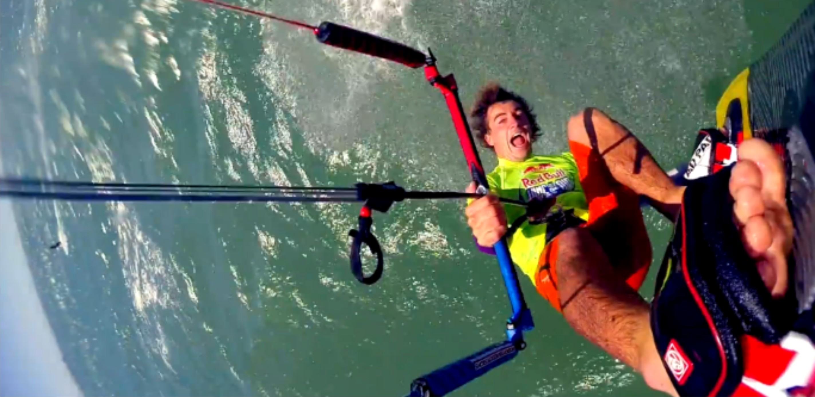 Luke McGillewie Kiteboarding action in preparation for Red Bull King of the Air 2015