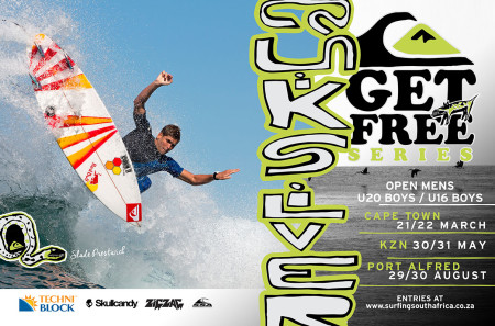 Quiksilver kick off their 3 part Get Free Series surfing event in Cape Town