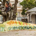 Martin Dejager bringing BMX skills and taking the Rider of the Day award