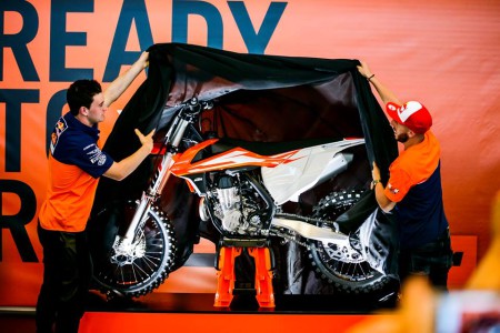 The unveiling of the 2015 KTM SX Range