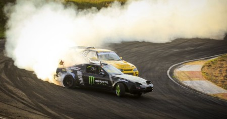 Jason Webb drifting battle for the final