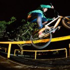 Brandon Blight showing his BMX street skills