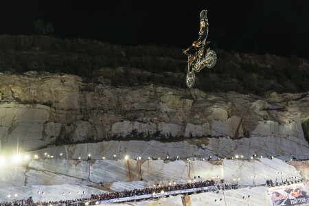 David Rinaldo FMX action in Athens