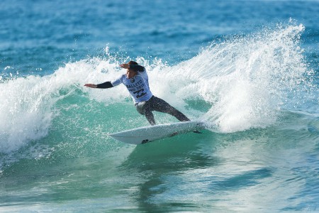 Robson Santos took to the surf in spectacular fashion to take the Ballito Pro Trails win