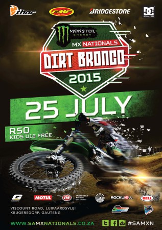 The 2015 Monster Energy South African Motocross Nationals heads to Dirt Bronco for Round 5