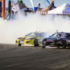 Jason Webb leads Shane Gutzeit into the last corner at SupaDrift Series 05