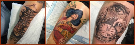 Have a look at some of the work done by tattoo artist Thys Uys