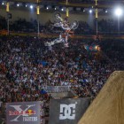 Levi Sherwood with the Superman Eggroll at X-Fighters