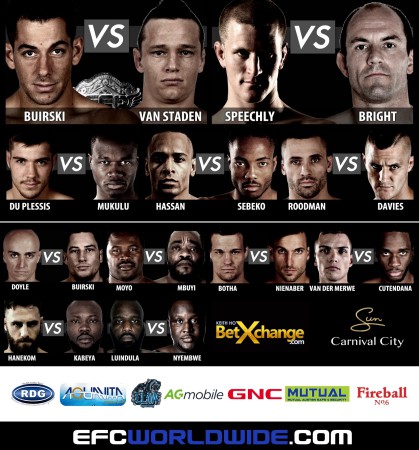 EFC 46 is upon us with a stacked Mixed Martial Arts fight card