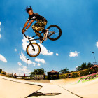 Amateur BMX riders throwing down at the Redemption Jam 2015