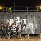The Night Harvest BMX winners podium
