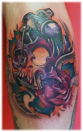 A photo of one of Grant Chapman's tattoos