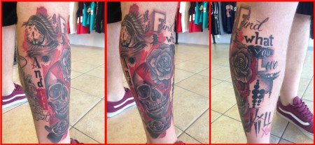 One of Crant Chapman's tattoo creations
