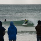 Gabriella Herbst surfing her way to victory in the Under 9 Girls division