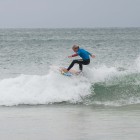 C-Jay Posthumus surfing his way to victory in the Under 11 Boys division