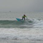 Zoe Steyn surfing her way to victory in the Under 13 Girls division