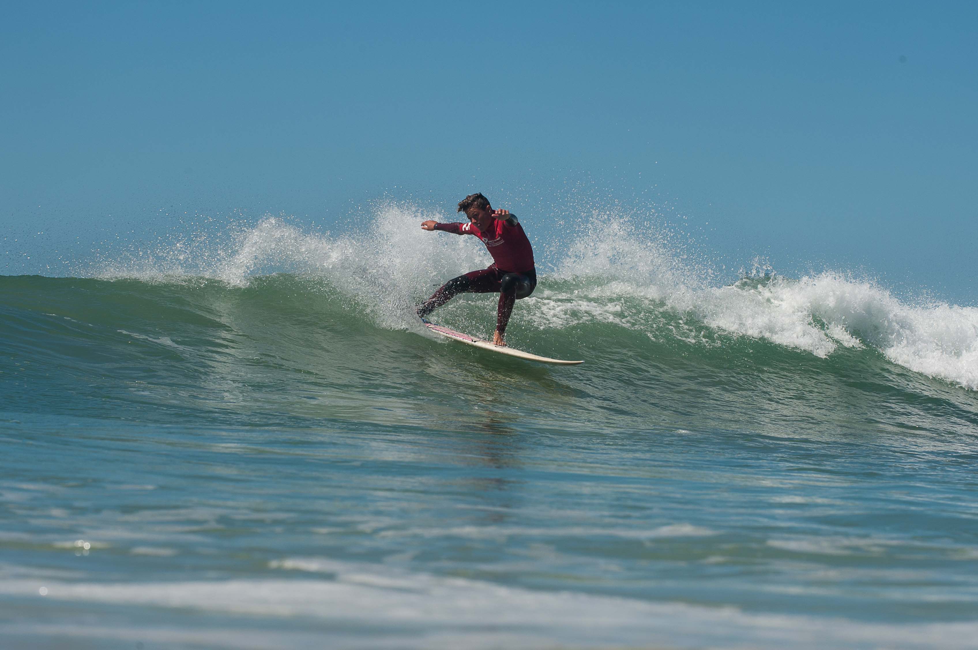 Daniel Orpen surfing his way to the Under 15 Billabong SA Grom Games win