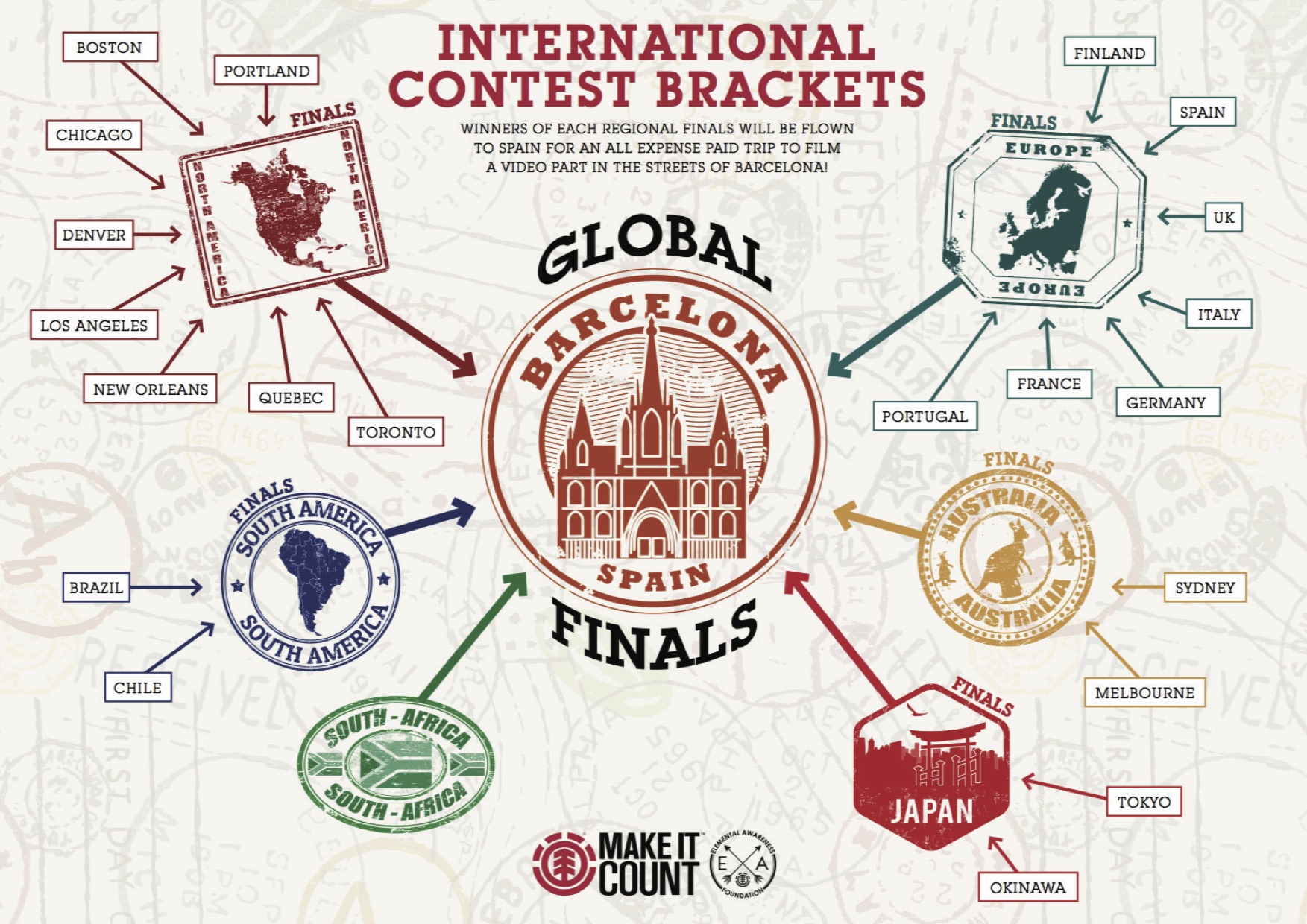 Seeking new skateboarding talent at the Element Make It Count Global Series