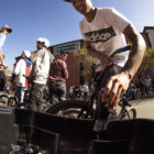 Locals enjoying a re-up from Monster Energy