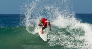 Jordy Maree surfing his way to victory at the Quiksilver Junior Pro