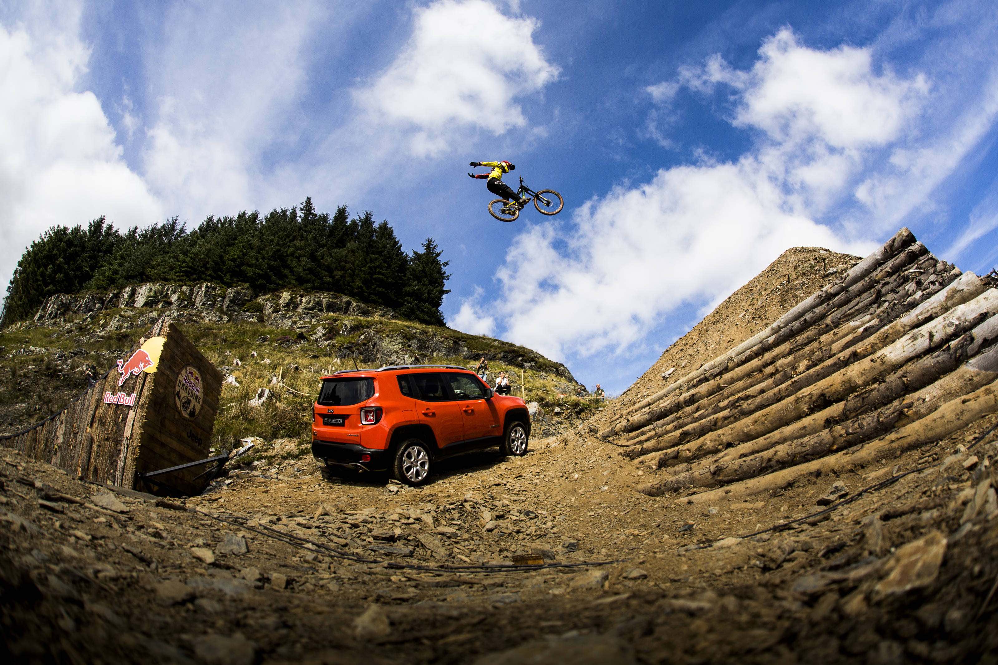 Mick Hannah with a suicide no handier during the Red Bull Hardline