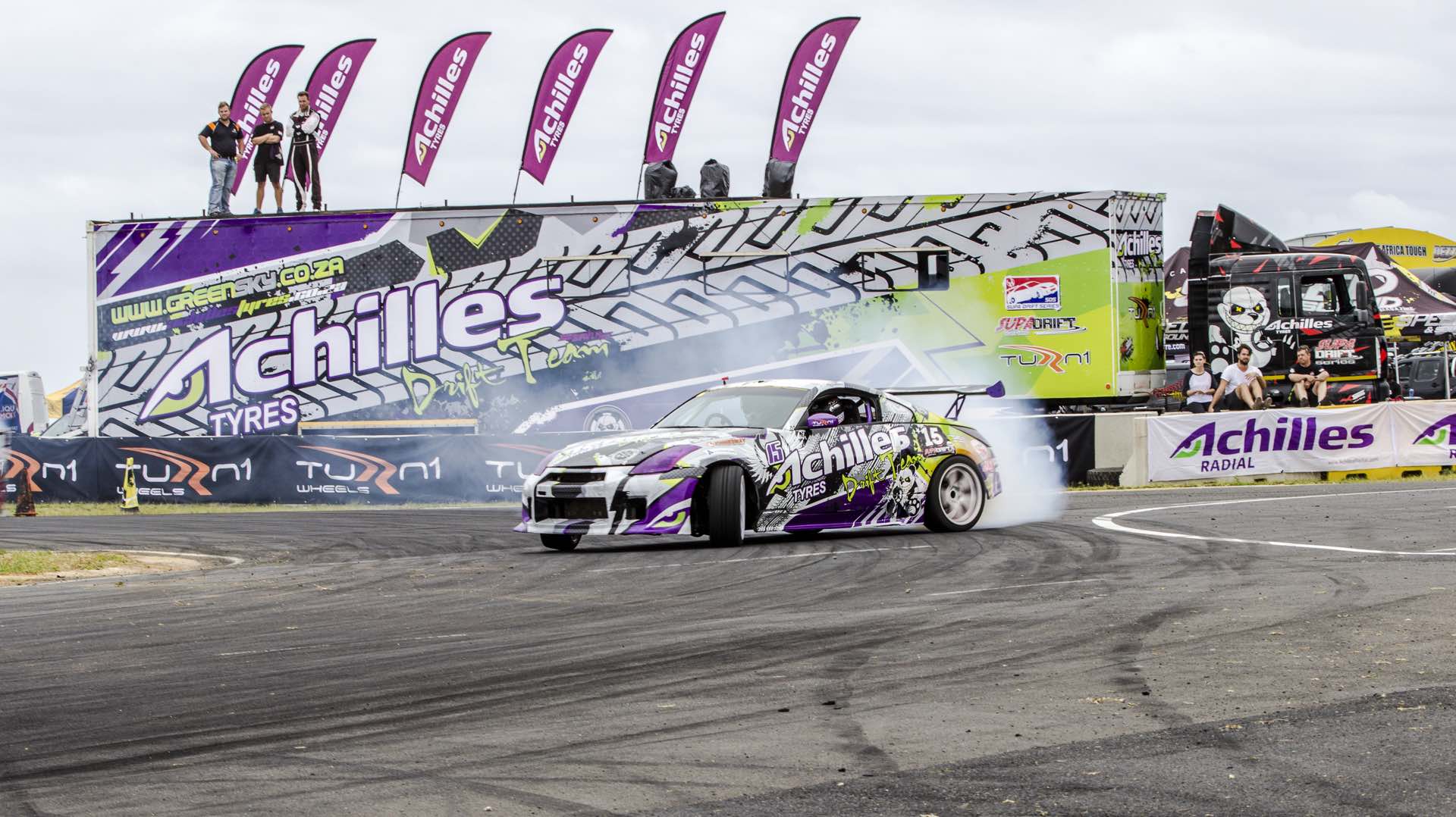 Jim Mc Farlane drifting his way to victory at Round 5 of the 2016 SupaDrift Series