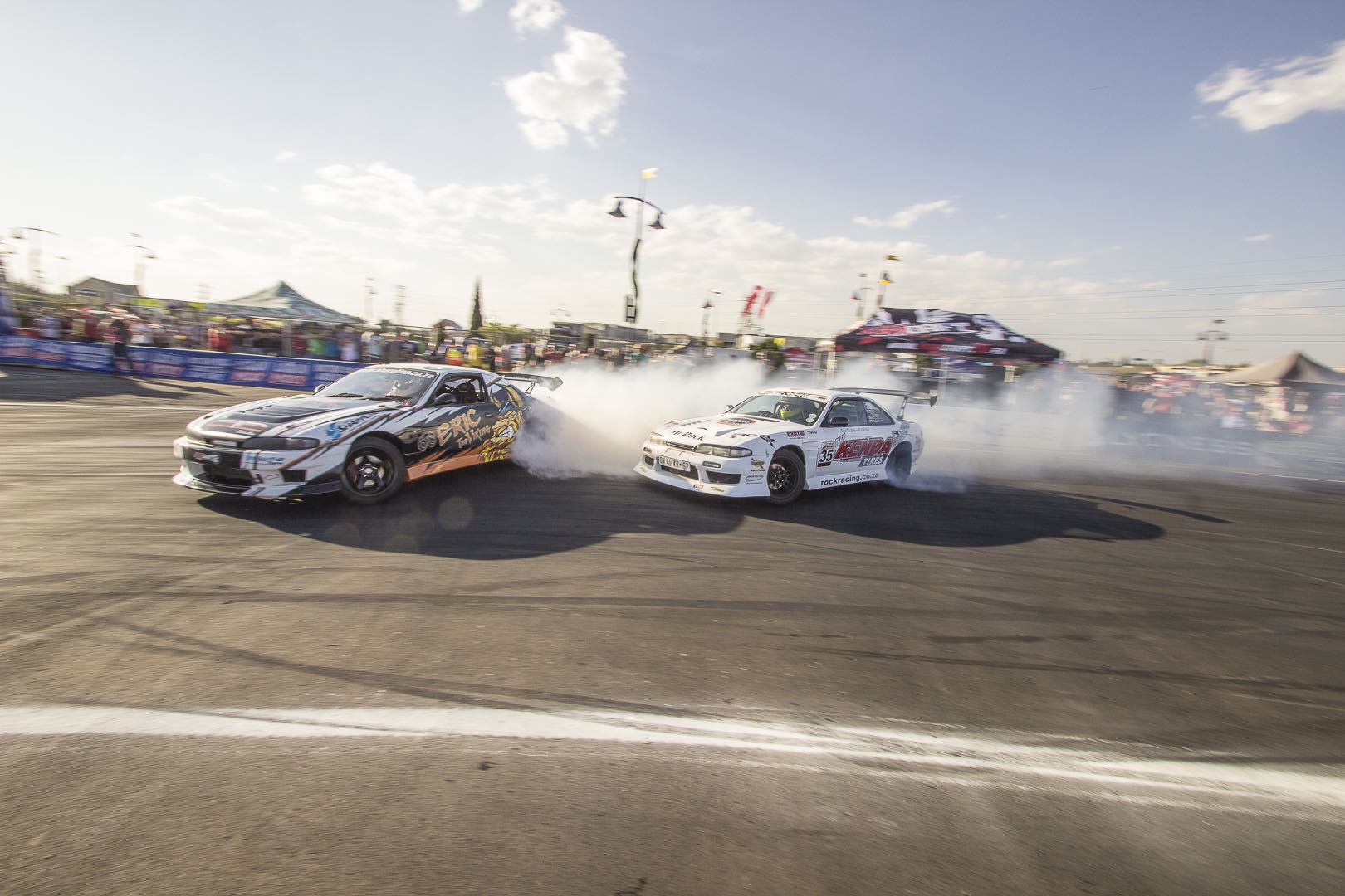 Eric van Essyn drifting his was to 3rd place at Round 6 of the 2016 SupaDrift Series